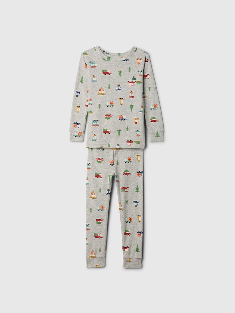 Gap Grey Driving Home For Christmas Print Pyjamas (6mths-5yrs) - Image 1 of 2