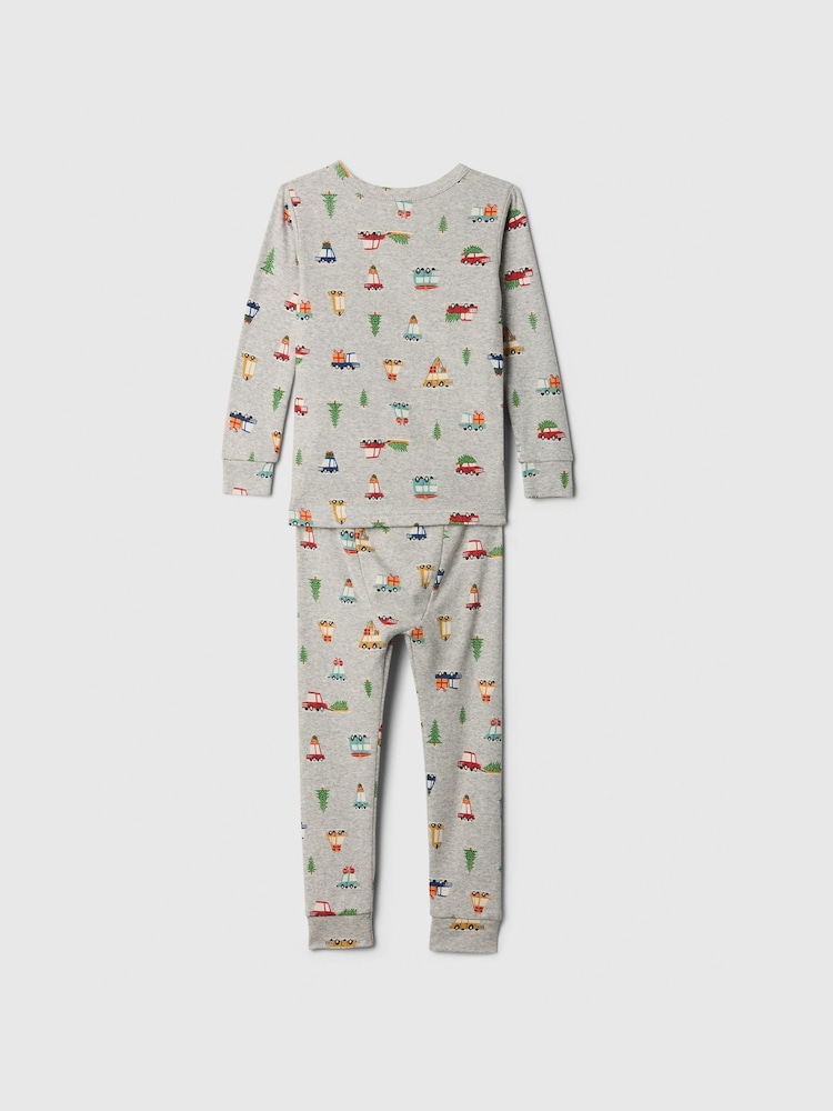 Gap Grey Driving Home For Christmas Print Pyjamas (6mths-5yrs) - Image 2 of 2