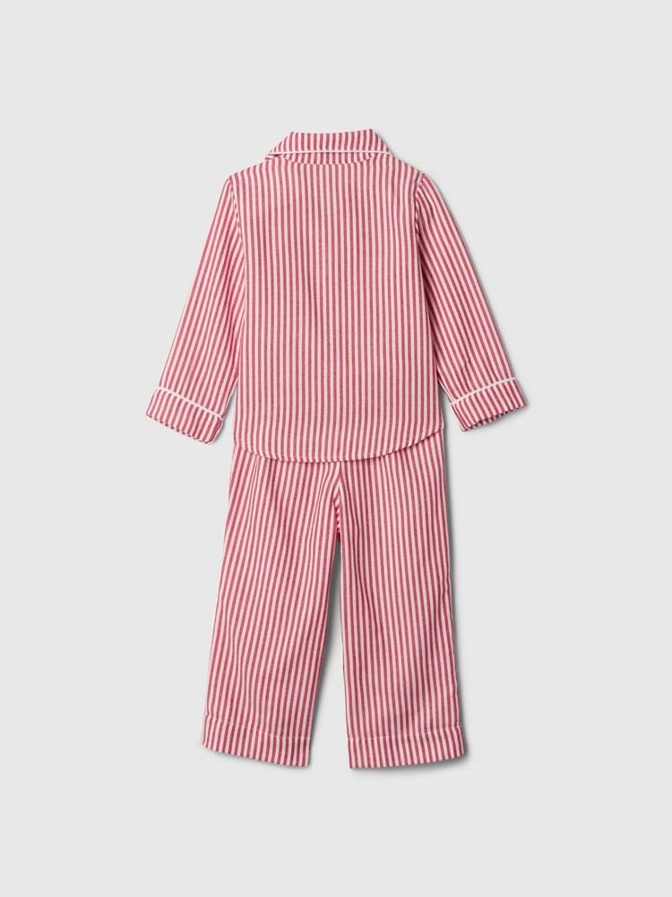 Gap Red Stripe Matching Family Christmas Long Sleeve Button Pyjamas (6mths-5yrs) - Image 3 of 3 Gap Red Stripe Matching Family Christmas Long Sleeve Button Pyjamas (6mths-5yrs) - Image 3 of 3