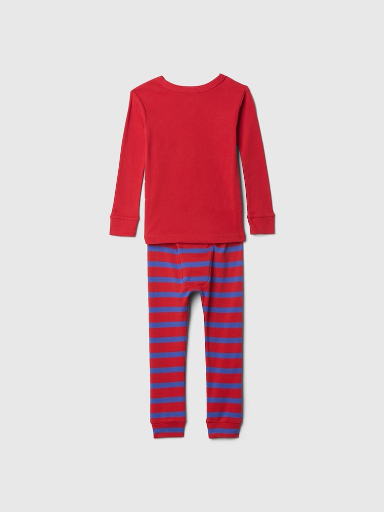 Gap Red Spiderman Marvel Brushed Cotton Pyjamas (12mths-5yrs) - Image 2 of 2
