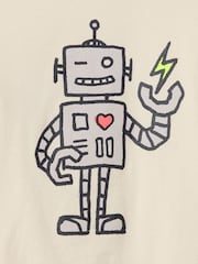 Gap Cream Robot Long Sleeve Crew Neck Graphic T-Shirt (6mths-5yrs) - Image 3 of 3