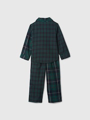 Gap Green Matching Family Christmas Kids Flannel Pyjamas (6mths-5yrs) - Image 2 of 4