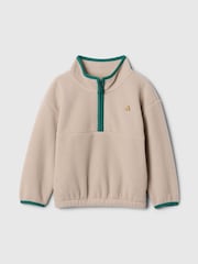 Gap Beige Sherpa Half-Zip Fleece (6mths-5yrs) - Image 1 of 2