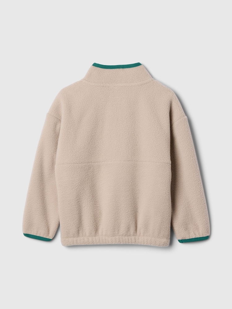 Gap Beige Sherpa Half-Zip Fleece (6mths-5yrs) - Image 2 of 2
