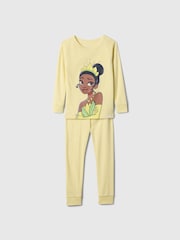 Gap Yellow Tiana Disney Princess Brushed Cotton Pyjamas (12mths-5yrs) - Image 1 of 2