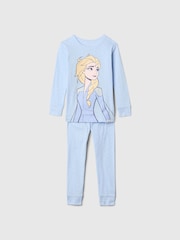 Gap Blue Elsa Disney Princess Brushed Cotton Pyjamas (12mths-5yrs) - Image 1 of 2