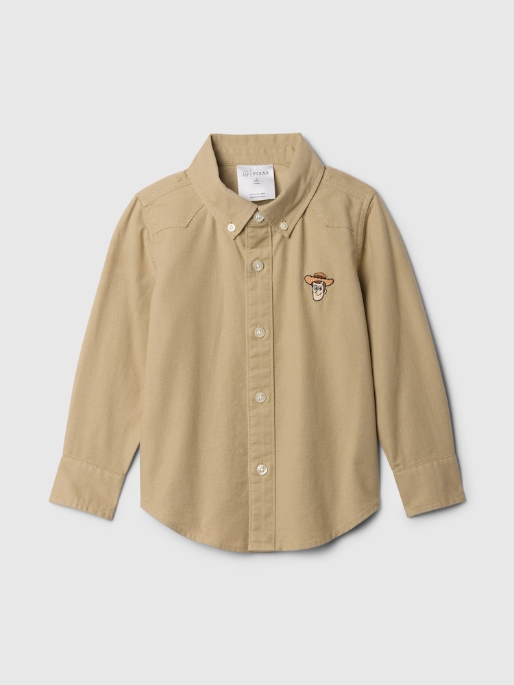 Gap Beige Disney Toy Story Oxford Shirt (6mths-5yrs) - Image 1 of 2