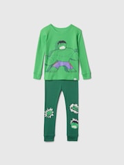 Gap Green Hulk Cotton Long Pyjamas (12mths-5yrs) - Image 1 of 2