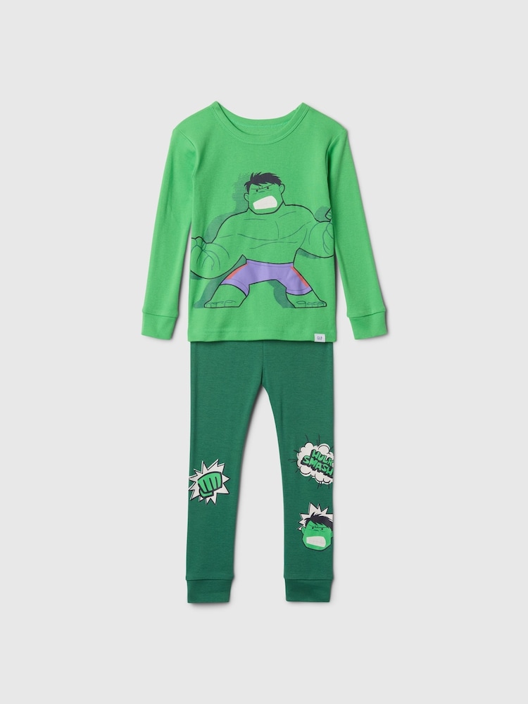 Gap Green Hulk Cotton Long Pyjamas (12mths-5yrs) - Image 1 of 2