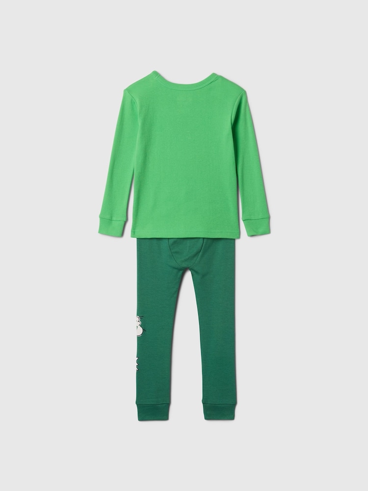 Gap Green Hulk Cotton Long Pyjamas (12mths-5yrs) - Image 2 of 2
