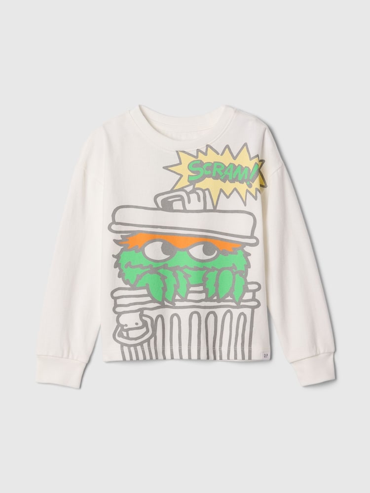 Gap White Sesame Street Graphic T-Shirt (6mths-5yrs) - Image 1 of 3