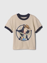 Gap Beige Woody Disney Toy Story Cotton Short Sleeve T-Shirt (6mths-5yrs) - Image 1 of 2