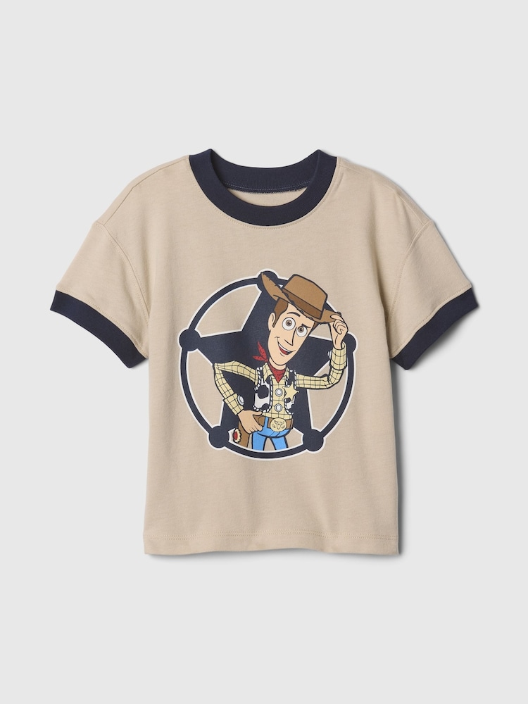 Gap Beige Woody Disney Toy Story Cotton Short Sleeve T-Shirt (6mths-5yrs) - Image 1 of 2