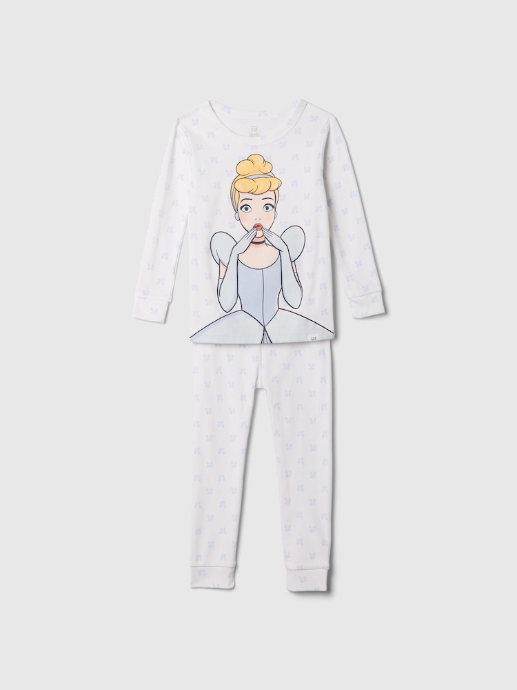 Gap White Cinderella Disney Princess Brushed Cotton Pyjamas (12mths-5yrs) - Image 1 of 2