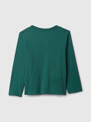 Gap Green Long Sleeve Graphic T-Shirt (6mths-5yrs) - Image 2 of 3