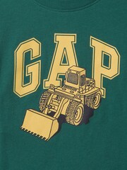 Gap Green Long Sleeve Graphic T-Shirt (6mths-5yrs) - Image 3 of 3