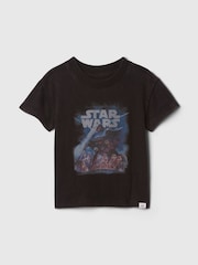 Negro - Camiseta con diseño gráfico de Star Wars de Gap (6-5 años) - Imagen 1 de 3