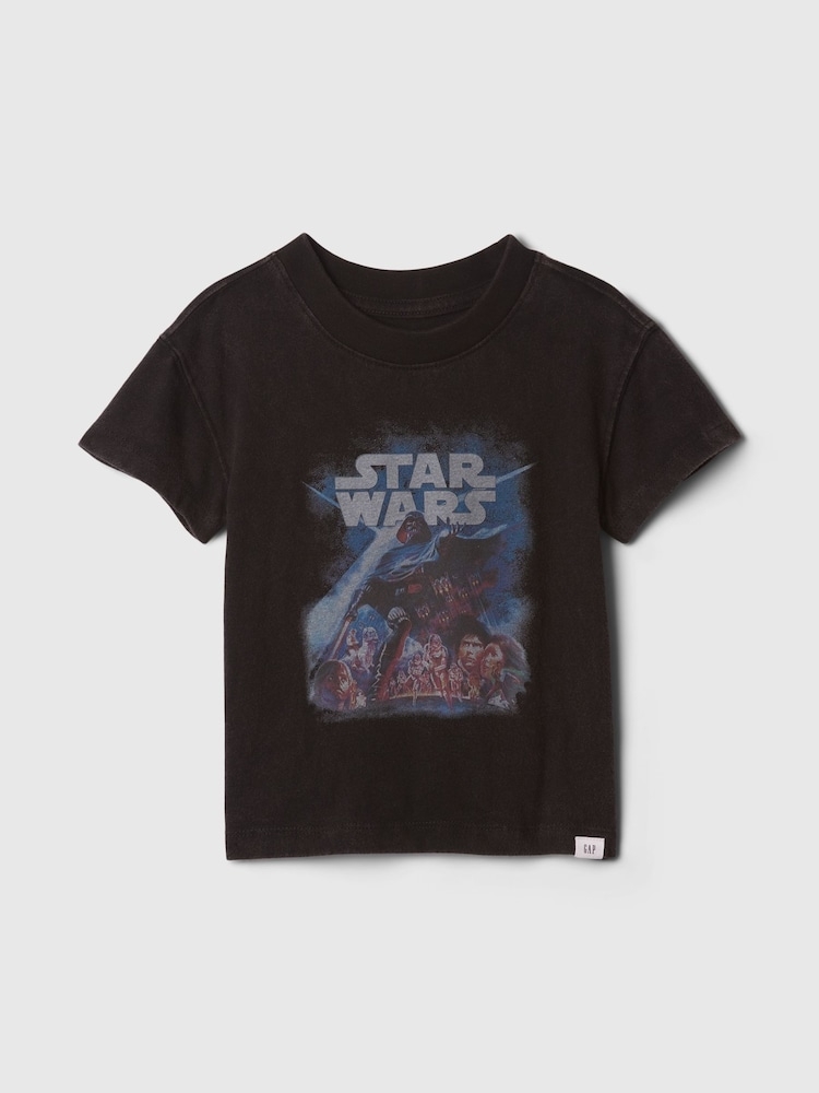 Negro - Camiseta con diseño gráfico de Star Wars de Gap (6-5 años) - Imagen 1 de 3