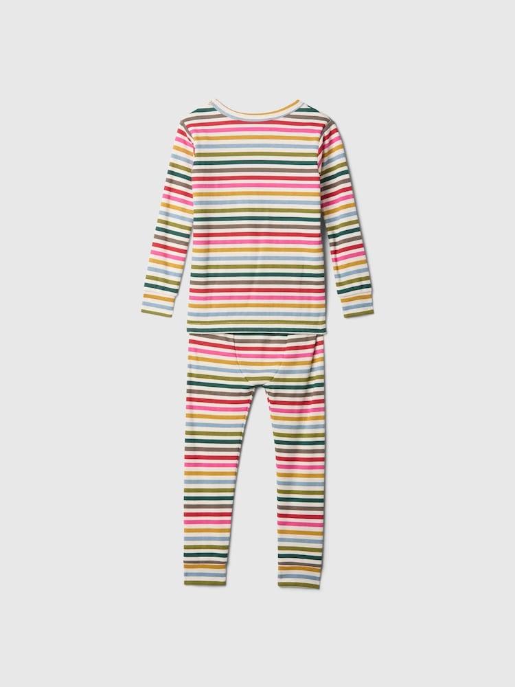 Gap White Stripe Brushed Cotton Pyjamas (12mths-5yrs) - Image 3 of 3