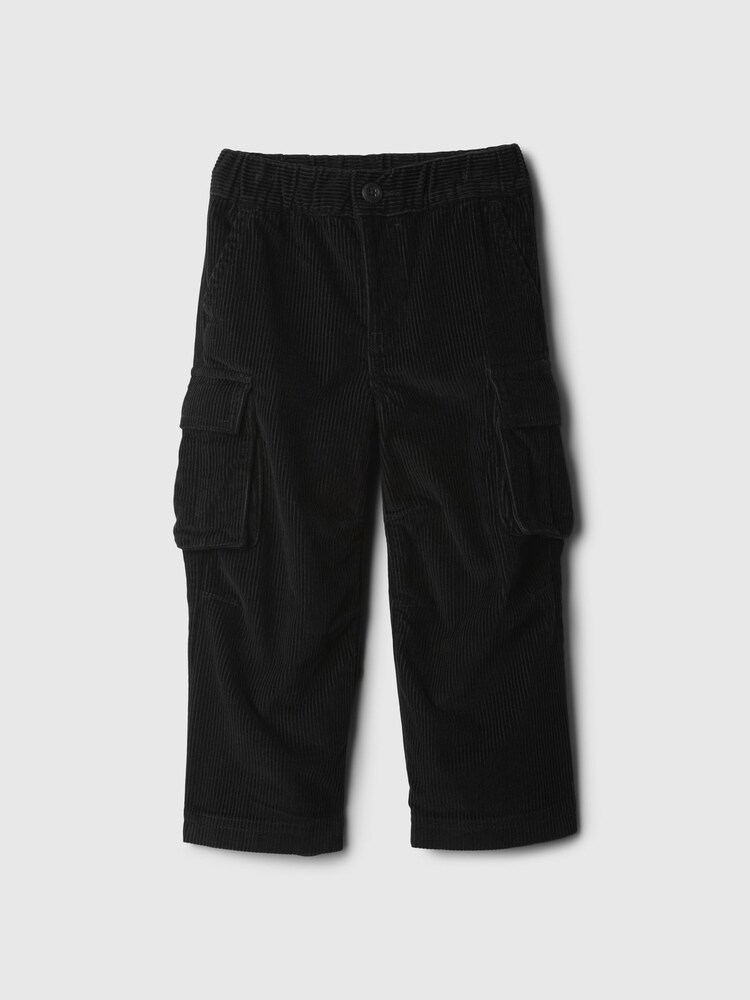 Gap Black Corduroy Cargo Trousers (6mths-5yrs) - Image 1 of 3 Gap Black Corduroy Cargo Trousers (6mths-5yrs) - Image 1 of 3