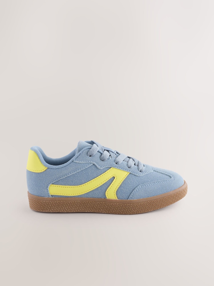 Blue Standard Fit (F) Lace-Up Trainers - Image 2 of 5