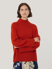 Jigsaw Red Wool Blend Snowdon Jumper - Image 1 of 7