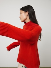 Jigsaw Red Wool Blend Snowdon Jumper - Image 2 of 7