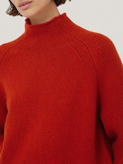 Jigsaw Red Wool Blend Snowdon Jumper - Image 3 of 7