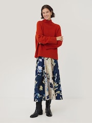 Jigsaw Red Wool Blend Snowdon Jumper - Image 4 of 7