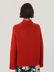 Jigsaw Red Wool Blend Snowdon Jumper - Image 5 of 7