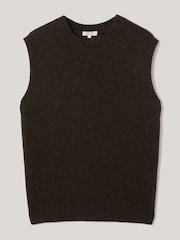 Jigsaw Brown Cashmere Crew Neck Tank - Image 7 of 7