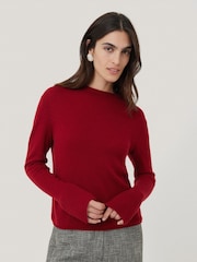 Jigsaw Red Cloud Cashmere Eldon Jumper - Image 1 of 8