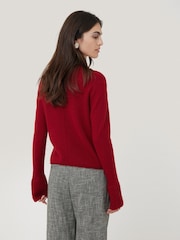 Jigsaw Red Cloud Cashmere Eldon Jumper - Image 4 of 8