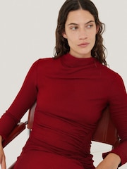 Jigsaw Red Cloud Cashmere Eldon Jumper - Image 7 of 8