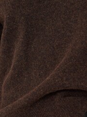 Jigsaw Brown Compact Wool Collar Tops - Image 6 of 6