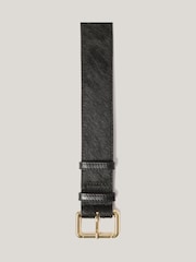 Jigsaw Black Calf Hair Belt - Image 2 of 4