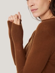 Jigsaw Coffee Cloud Cashmere Eldon Jumper - Image 2 of 8