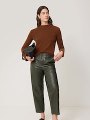 Jigsaw Coffee Cloud Cashmere Eldon Jumper - Image 4 of 8