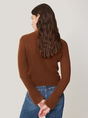 Jigsaw Coffee Cloud Cashmere Eldon Jumper - Image 5 of 8
