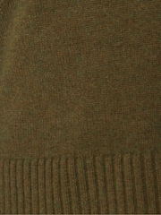 Jigsaw Olive Green Wool Cashmere Blend Jumper - Image 5 of 6