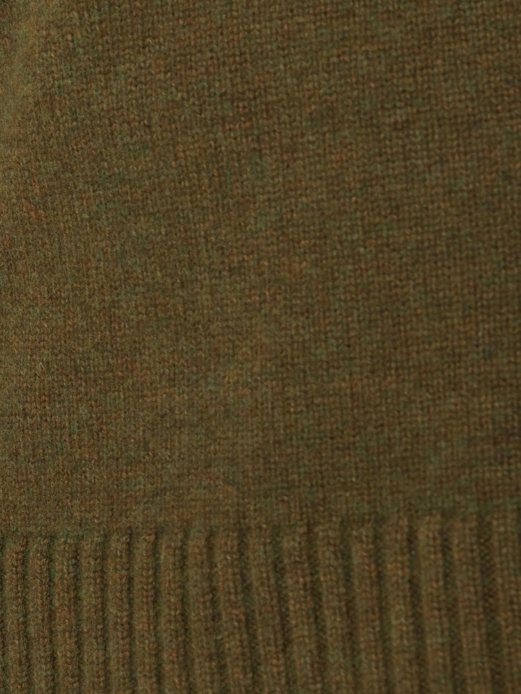 Jigsaw Olive Green Wool Cashmere Blend Jumper - Image 6 of 6