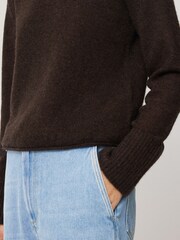 Jigsaw Brown Cloud Cashmere Eldon Jumper - Image 4 of 7