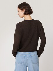 Jigsaw Brown Cloud Cashmere Eldon Jumper - Image 5 of 7