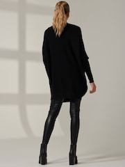 Jolie Moi Black Knitted Rhinestone Jumper - Image 2 of 6