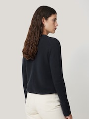 Jigsaw Navy Blue Cloud Cashmere Eldon Jumper - Image 2 of 8