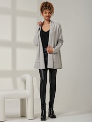Gris - Cardigan Jolie Moi Ally en maille fine - Image 4 of 6