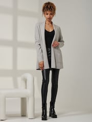 Gris - Cardigan Jolie Moi Ally en maille fine - Image 5 of 6