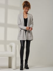 Gris - Cardigan Jolie Moi Ally en maille fine - Image 6 of 6