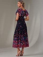 Jolie Moi Pink Cap Sleeve Lace Maxi Dress - Image 2 of 6