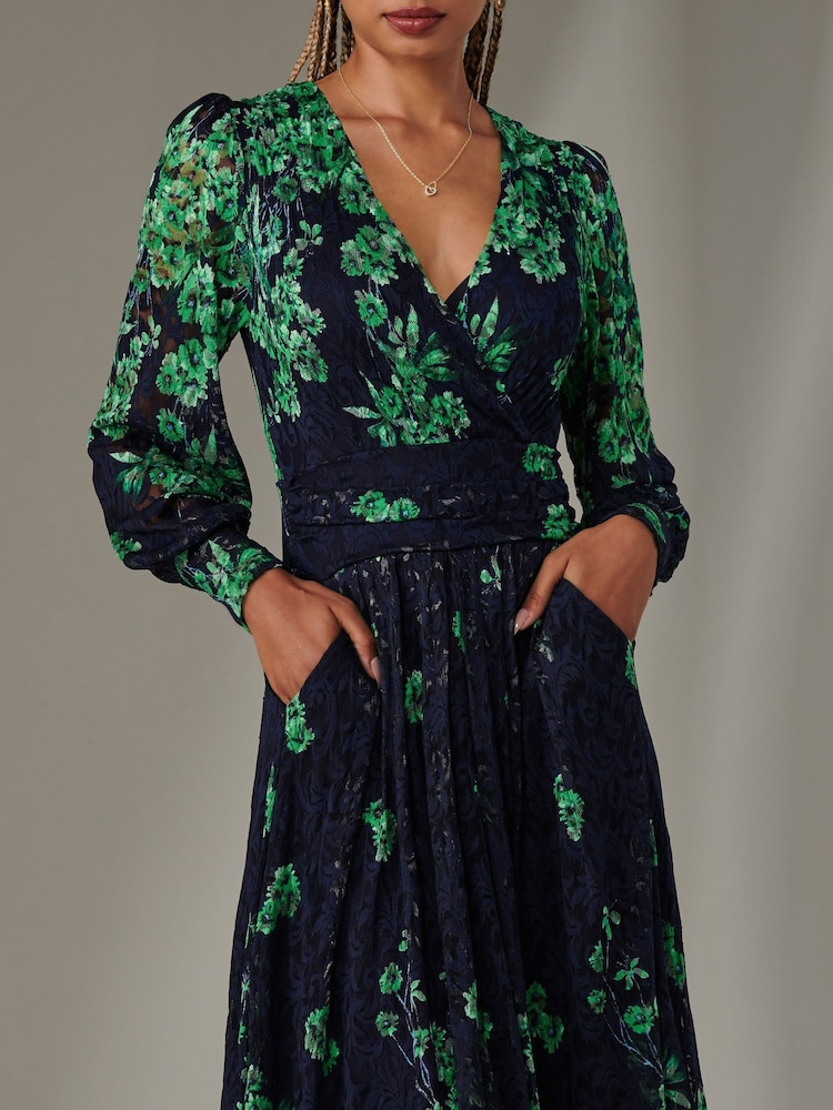 Buy Jolie Moi Green Dalia Symmetrical Print Lace Maxi Dress from Next Germany Buy Jolie Moi Green Dalia Symmetrical Print Lace Maxi Dress from Next Germany